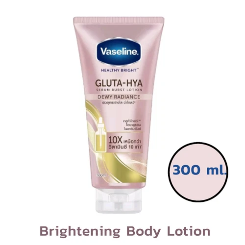 Vaseline Healthy Bright Gluta-Hya Serum Burst Lotion Dewy Radiance 300 ml.