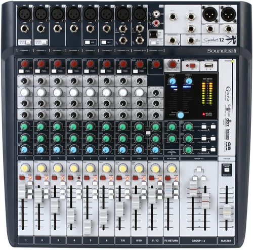 Soundcraft Signature 12 USB Mixer Authorized Dealer Fast USA Shipping!