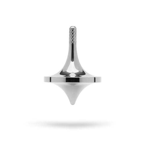 Stainless Steel Spinning Top | Made in USA | CNC Metal Desk Toy for Adults and Children | Long Spin Time, Stress Relief, Focus, Meditation & Fidget Toy Gift