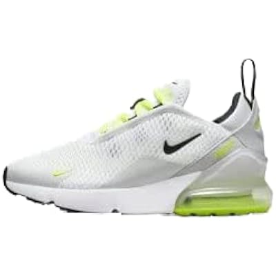 Nike Air Max 270 WhiteBlack Volt Heatseekers Size 5 Big Kid