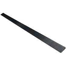Plastic Door Threshold Ramp, Anti-Slip Handicap Ramps for Home Entry, no Odor, can be Cut, for Home, Door, Floor, Indoor or Outdoor, Bathroom(Black,4.5cm/1.8in)