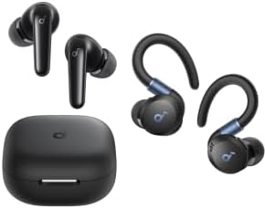 Soundcore Sport X20 by Anker, True-Wireless Workout Earbuds P31i by Anker, Real-Time Adaptive Noise Cancelling, Hi-Res Sound, Translation Earbuds, 50H Playtime,Fast Charging, IP55