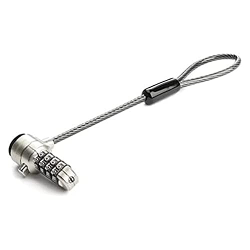 Universal Laptop Cable Lock Expansion Loop - 6 15cm Anti Theft 4-Digit Combination K-Slot Lock - Computer Security Cable to Create TwinMulti-Head Lock for Multiple Devices, TAA