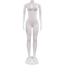 Mannequin Body Torso, Realistic Mannequin, Female Mannequin, Portable Display Mannequin, for Sweaters, T-Shirts, Jackets, Dresses, Blouses, Tops,White