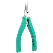 Excelta Stainless Steel Pliers, Gentle Spring Mechanism, Ergonomic Anti-Static & Cushioned Grip, Precision Tool, 5.5" Length, Intermediate