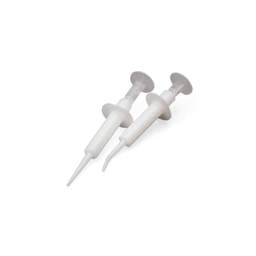 8080, Disposable Impression Material Syringes with Bendable Tip, Clear, Box of 50, Convenient & Hygienic for Dental Impressions