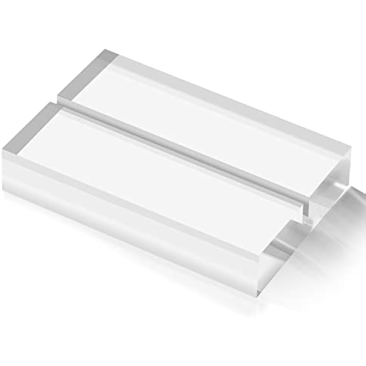 10 Pack 3 Clear Acrylic Stand with 18 Slot Transparent Acrylic Holder for Wedding Sign, Table Sign, Painting Display