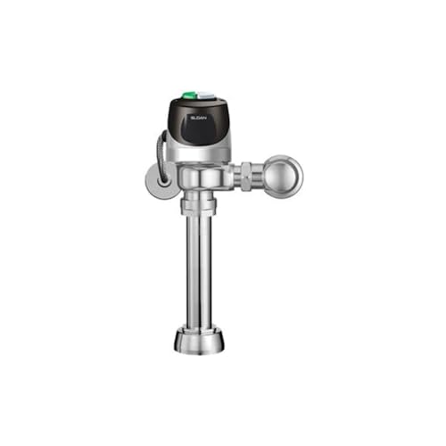 Sloan ECOS 111 Touchless Dual-Flush Infrared Sensor Toilet Flushometer, 1.61.1 GPF, Polished Chrome Finish, Hardwired, 1.5 Flush Connection, Fixture Connection Top Spud, 3370420