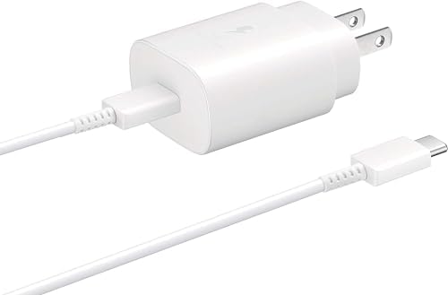 SAMSUNG 25W USB-C Super Fast Charging Wall Charger - White