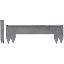 Hammer-in Landscape Edging - Cor-Ten Steel - 2ft Bridge Strips - Plus Connector Clips (COR-Ten Steel, 8-in)