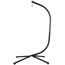 FDW Hammock Chair Stand, Outdoor Solid Steel Heavy Duty Construction for Hanging Hammock, Hanging Stand Max Load 400 LBS Air Porch Swing - 360 Degree Rotation