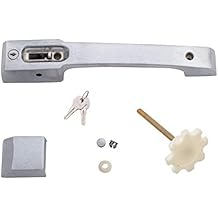Kason 0027C Deadbolt Locking Handle and Strike, Flush Offset, 4 Inch Wall Thickness, 10027C00005