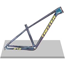 Carbon Mountain Bike Frame 27.5er 29er Bike Frame XC AM Hardtail Bike Frame 15''/17''/19'' Disc Brake QR 135mm Internal Routing(Yellow,29 * 17'')