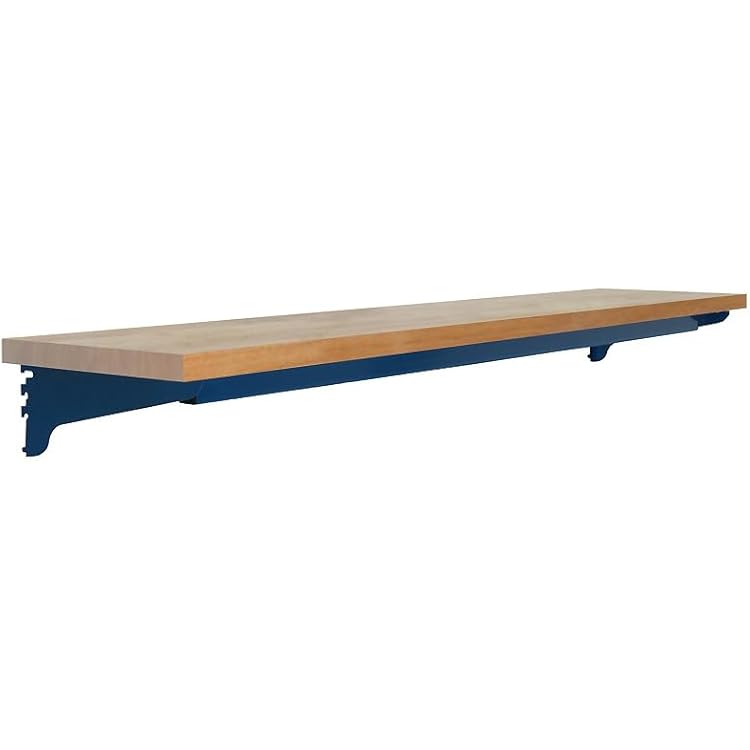 BenchPro Adjustable Height Top Shelf with Oiled Butcherblock 1 Thick Top - 48 Long