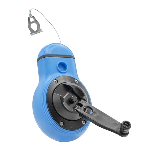 OX Pro Compact Chalk Reel with Kevlar Reinforced Line - 6 to 1 Gear Ratio with 100 Foot Line
