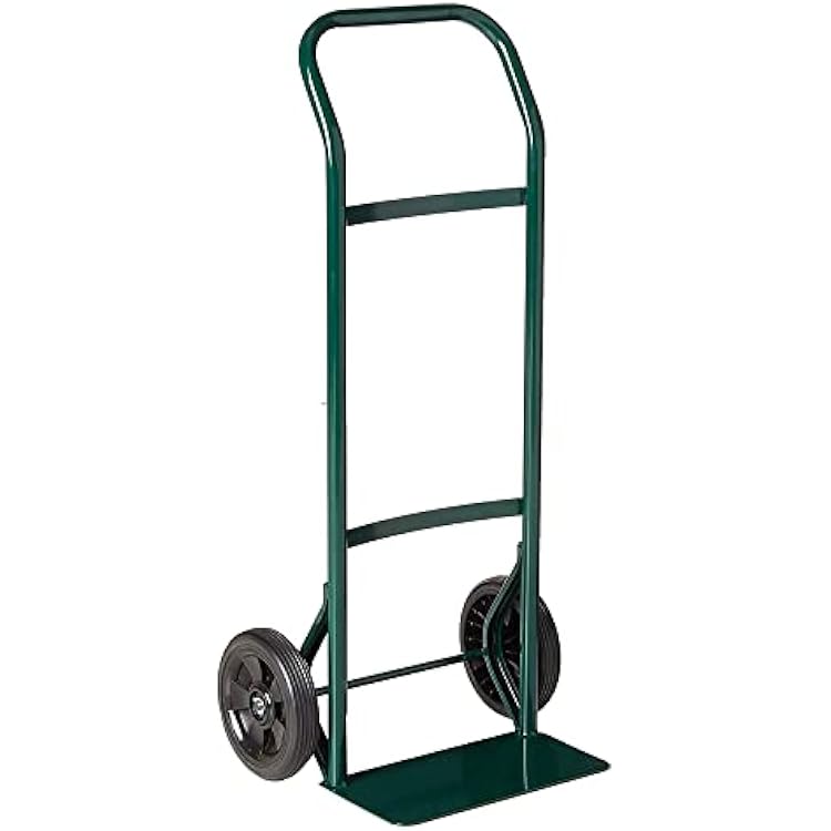 Harper Trucks Steel Hand Truck Dolly, 300 lb Capacity Lightweight Frame, 8 Solid Rubber Wheels, Continuous Loop Handle, Moving Dolly Cart for Boxes and Appliances, Made in USA, 40 x 16