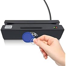 Multi-Function Card Reader, Magstrip Card Reader, Credit Card Reader, Memory chip Card Reader Writer, NFC Card Reader Writer, PSAM Card Reader Writer, Can be Used with Cashier Register