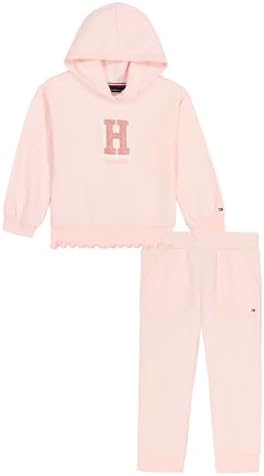 Tommy Hilfiger Baby Girls 2-Piece Fleece Sweatshirt and Sweatpant Set