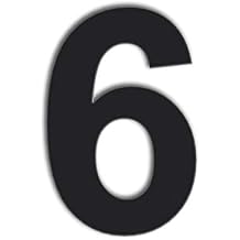 QT Modern House Number - SUPER LARGE 12 Inch BLACK - Stainless Steel (Number 6 Six / 9 Nine), Floating Appearance, Easy to Install and Made of Solid 304