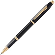 Cross Century II Classic Black & Gold Rollerball Pen - Professional Pen for Everyday Use - Smooth Writing - Comfortable Grip - Black Ink - Durable Construction - Includes Gift Box