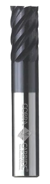 29402 Micro Grain Solid Carbide Regular Length Hi-Performance End Mill, TiAlN Coated, 6 Flute, 45 Degrees Helix, Square End, 5/8" Cutting Length, 3/16" Cutting Diameter, 2" Length (Pack of 1)