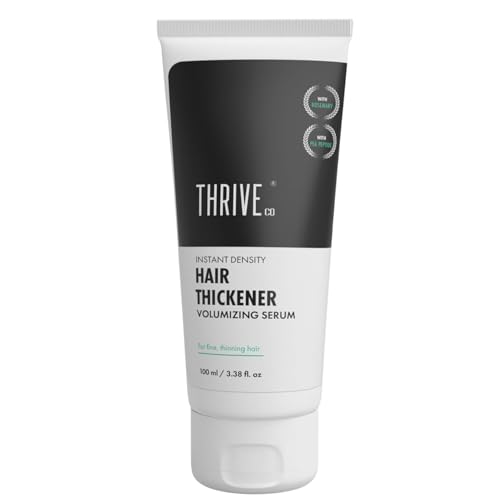 Instant Density Hair Thickener Volumizing Serum, for Fine Thinning Hair, with Rosemary and Pea Peptide| For Men & Women | Vegan, Cruelty-free & Dermat-Tested | 100ml 3.38 fl oz
