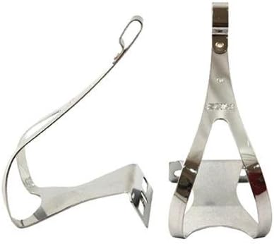 MKS Steel Bicycle Pedal Toe Clips (Steel - M)