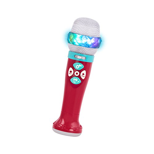 Battat Toy Karaoke Mic Light Up & Voicechanging Microphone Record & Playback Sing Along with Bluetooth 3 Years Musical Light Show Microphone