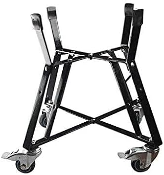 Dracarys Rolling Cart for Big Green Egg Accessories Rolling Nest with Heavy Duty Locking Caster Wheels Powder Coated Steel Rolling Outdoor Cart for Large Big Green Egg Kamado Joe Grill Stand