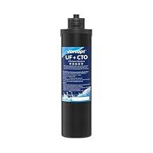 VORTOPT Q5-UF-M Replacement Water Filter Cartridge for Under Sink Systems, 14000 Gallon Capacity, NSF Certified, Reduces Chlorine and Particles
