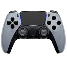 MODDEDZONE Original Custom UN-Modded Wireless Controller for Playstation 5 Controller/Compatible with PS5 Controller (Hope Gray)