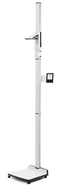 seca 284 Digital Physician Medical Scale (Over 7 ft Height Measure) - for Low Ceilings Multi-line Touch Display (Height, Weight, Auto-BMI) Digital Height Measurement EMR Validated Max 660 lbs