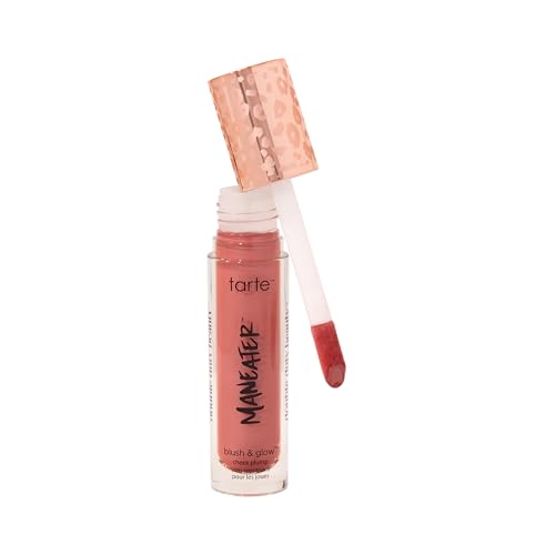 tarte maneater blush & glow cheek plump Lightweight Cheek Tint & Illuminator with Coconut Water, Hyaluronic Acid & Vitamin E for Hydrated, Smooth, Radiant Finish, Vegan & Cruelty Free