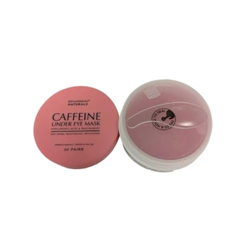 Enaskin Naturals Under Eye Patches for Dark Circles: Caffeine Gel Masks for Puffiness