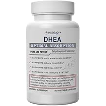Superior Labs Extra Strength Natural DHEA Non-GMO 100 mg Dose, 60 Vegetable Capsules Promotes Healthy Aging in Men & Women Helps Restores Youthful Energy Levels