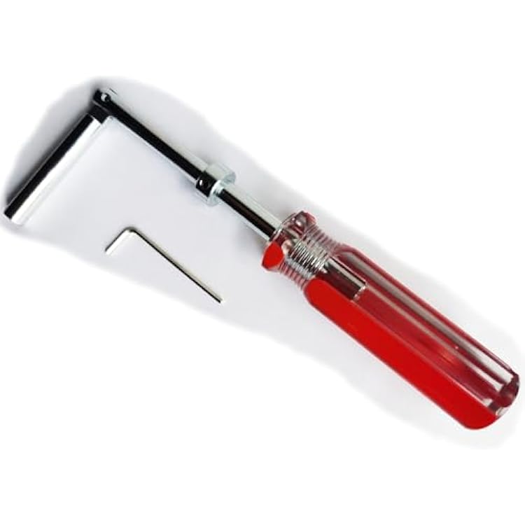 Elevator Door Key Drop Key Solid Carbon Steel with Plastic Handle Heavy Duty Elevator Keys 2, RED