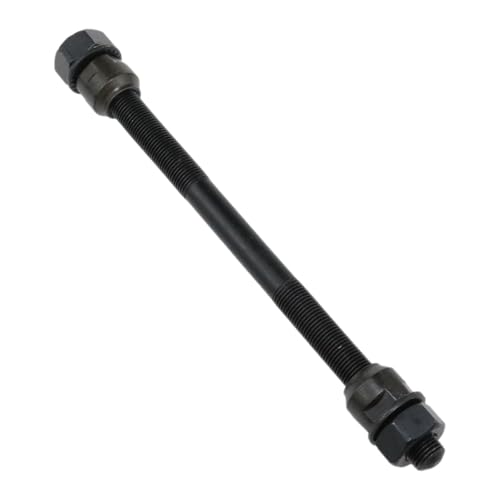 Bike Axle 175mm Bicycle Multiple Speed Rear Hub Axle M10 Black 26TPI Hub Shaft Conical Lock Nut Kit 1PCS