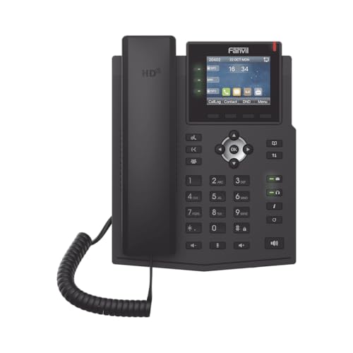 Fanvil X3U - 2 Lines Gigabit Color Display Phone with HD, POE