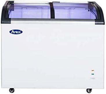 9.6 Cu. Ft. Curved top Ice Cream freezer Sliding Glass Lid Commercial Chest Freezer