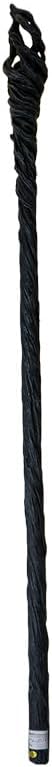 Pacific Giftware Black Twisted Witch Walking Cane Stick with Decorative Resin Handle, Gothic Fantasy Costume Accessory and Collector Display Piece 37.25" Long