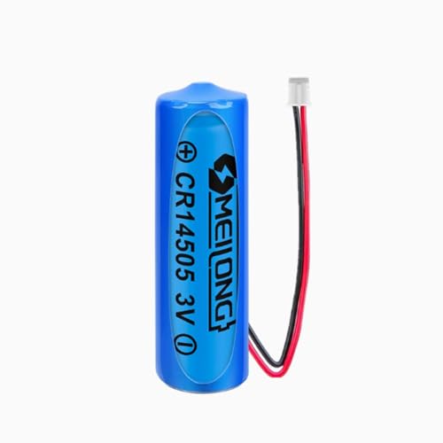 1PCS CR14505 with 2.0 White Plug 3.0V 1600mAh Non-Rechargeable Disposable Lithium Battery for Electricity Meter