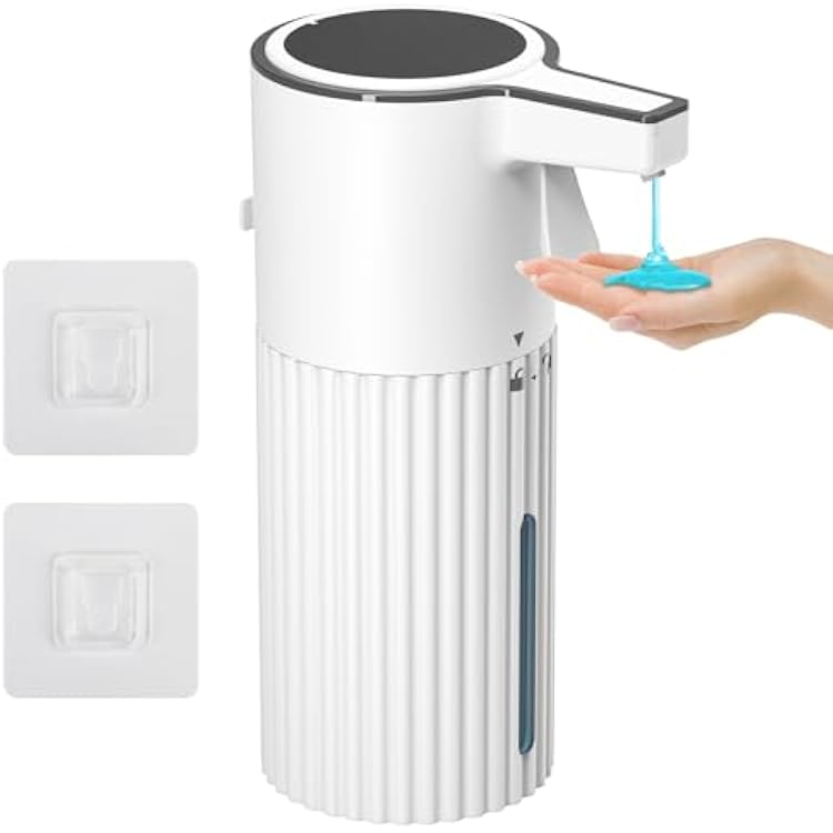 HOMELYLIFE Automatic Luquid Soap Dispenser,13.53oz400ml Soap Dispenser Need AA2 dont include with Long Press for Liquid Output Continuously, Hand Luquid Dispenser for Bathroom,Kitchen,Office,Home
