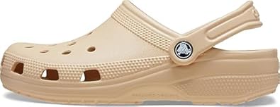 Crocs Unisex-Adult Classic Clogs (Shitake, US Footwear Size System, Adult, Men, Numeric, Medium, 8)