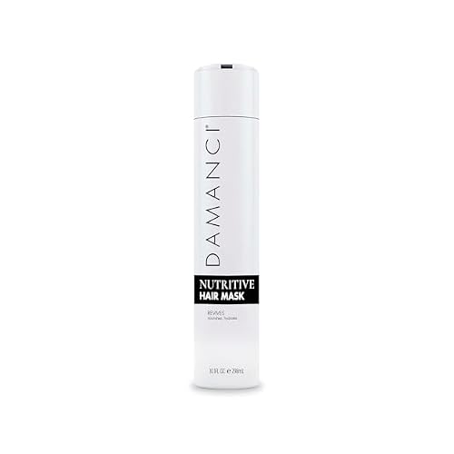 DAMANCI Nutritive Hair Mask, Deep Conditioning Treatment for Hair Repair, Hydration, Shine, and Frizz Control, Keratin Hair Mask with Stem Cells, Jojoba and Coconut Oil 10 oz