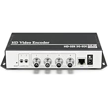 Multi-channel 4K SD HD 3G 6G SDI to IP Network Video Stream Encoder Hardware Supports HTTP RTSP RTMPS UDP HLS SRT Multicast, Compatible with Streaming Servers such as OBS, Vmix, YouTube, Facebook Live