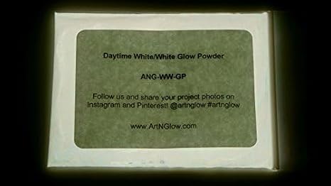 Glow in The Dark Pigment Powder - Neutral and Fluorescent Color for Art Painting, Fine Art, Nail Art Paint, and DIY Crafts - Long Lasting, 10+ Color Options - Neutral White - (60 Grams/ 2.12 oz)