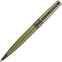 Levenger Engineer Luxury Premium Ballpoint Twist Pen for Men and Women with Box, Office, Executive, Business Gifts, Moss Green