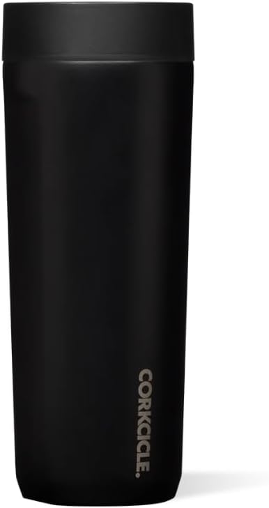 Corkcicle Commuter Cup 17 oz Travel Mug with 360 Sip Lid, Matte Black