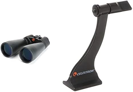 Celestron - SkyMaster Giant 15x70 Binoculars Astronomy Binoculars - Binoculars - Includes Tripod Adapter and Case & 93524 Roof and Porro Binocular Tripod Adapter, Black