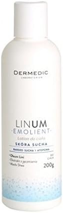 DERMEDIC - LINUM - EMOLIENT - Body Lotion - 200 g - Recommended for everyday care of dry, very dry and allergy-prone skin. Particularly recommended for atopic skin. Can be used from 3 years of age - Hypoallergenic